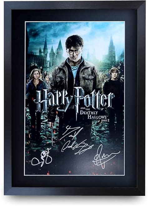 harry potter signed poster|authentic harry potter movie props.